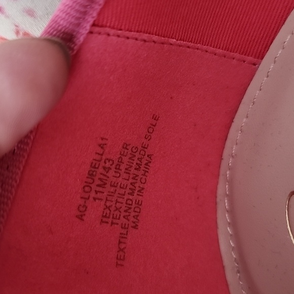 Amelia Grace Loubella Ballet Flats Loafers Hot Pink & Orange Tie Dye Size 11 - Picture 4 of 8